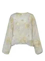 [Dries Van Noten] Silk Flo Print Blouse