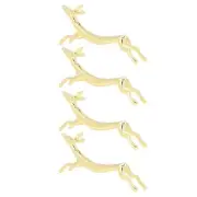 4Pcs Chopstick Rest Chopsticks Holder Reusable Cute Animal Design Gold Chopst...