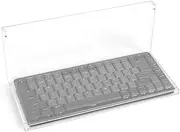 Geekria Keyboard Travel Case Compatible with Logitech MX Mechanical Mini Keyboard, Compact Wireless Keyboard Acrylic Dust Cover with Magnetic Closing, Full Closure Protection (Clear)