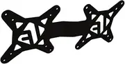 IFCASE Universal Back of Monitor, Monitor Arm Extension Metal VESA Mount Adapter Extender Plate for Mini PC CPU Computer Compatible with Intel NUC (Black)