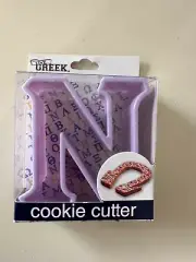 Live Greek-Greek Alphabet Cookie Cutter "NU" Sorority, Fraternity, Students