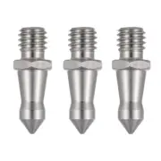 Stainless Steel 3/8" Foot Spikes f Tripod Monopod on Looser Terrain 12x33mm 3PCS