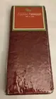 New Red On Red Flocked Swirls Fabric Tablecloth 58”x 144” Christmas Holiday