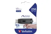 Verbatim Store'n'Go V3 USB 3.0 Stick Flash Drive 256GB Storage For Laptop Grey