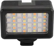Underwater Camera Light, Rechargeable 40m Waterproof RGB Video Light for Photography for Camcorder