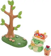 Cabilock 1 Set Creative Cartoon Snake Figurine Mini Resin Snake Sculpture for Car Dashboard Decor Cute Home and Office Decoration Easy Installation Durable Resin Material