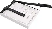 Guillotine, Paper Trimmers Cutter, Photo Cutting Machine with Gridded Heavy Duty Carbon Steel Base, 15 Sheet Capacity