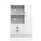 NNEDSZ Buffet Sideboard Cabinet Storage Cupboard Doors White Kitchen Hallway