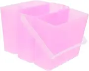 DOITOOL Portable Artist Brush Washer with Detachable Components Design Water Storage Barrel Paint Brush Cleaning Tool for Outdoor Painting Art Classes Pink