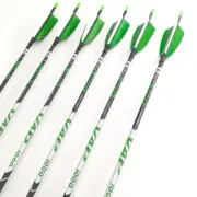 Archery ID4.2mm Carbon Arrow Shafts Turkey Vanes Recurve Bow Longbow