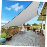 Sun Shade Sail, 6' X 10' Rectangle Shade Sail with Grommets Pergola Shade