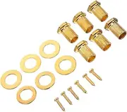 Toyvian Guitar Maker's Tool 6 Sets Nut Washer Set Acoustic Guitar Screws Tuning Nuts for Easy Installations