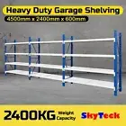 4.5M*2.4M METAL SHELVING STORAGE PALLET RACK WAREHOUSE GARAGE SHOP 4524BG-C
