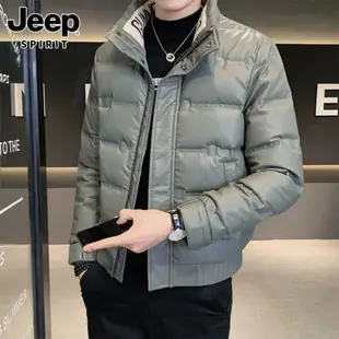 Jeep吉普羽絨服男士冬季新款男裝潮牌輕薄短款冬裝衣服加厚外套男