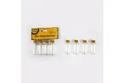 40Pcs Mini Empty Glass Cork Stopper Bottles Art Craft Tiny Vials Wish Bottle