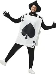 Costume Bay Adult Kids Ace of Spades/Ace of Hearts Costume Book Week Card Game Halloween Alice in Adventure Fairytale Story