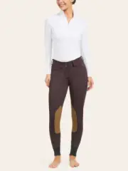 R.J. Classics Gracie Mid Rise Front Zip Breeches - Grape Wine