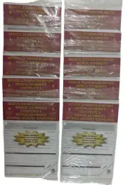 Lot of 10 JJ Keller 19MP Medical Exam Report, Certificate & Registry-Rev 3/16