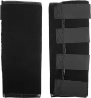 Luwint Cowhide Leather Kids Leg Gaiters, Adjustable Snake Bite Small, Black