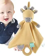 Baby Security Blanket - Cute Plush Baby Security Blankets for Boys Giraffe - Baby Snuggle Blanket Baby Snuggle Toy Cute Animal Towels for Babies Kids Boys Girls