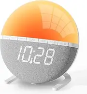Viiotu Wake Up Light Sunrise Alarm Clock for Kids, Adults, Heavy Sleepers, Sunlight Alarm Clock with Sunrise Simulation, Snooze, 10 Brightness Adjustable