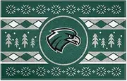 FANMATS 34900 NCAA -Northeastern State Riverhawks Holiday Sweater Starter Mat Accent Rug - 19in. x 30in.| Sports Fan Home Decor Rug and Tailgating Mat