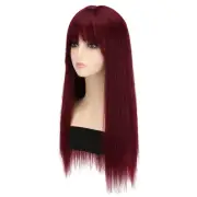 Long Hair Full Head Toupee Hairpiece Unique Hair Color for Outdoor Photo