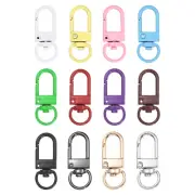 Lobster Claw Clasps, 24Pcs 33mm - Metal Swivel Clasps Snap Hook (12 Colors)