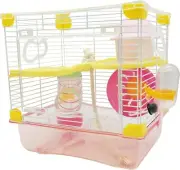 Hamster Cage 10.5" L x 8" W x 10.6" H Mouse Cage and Habitats Hamster Enclosure