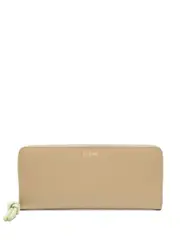 LOEWE Knot zip-up leather wallet - Green