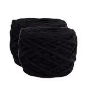 BLACK 250gram 3mm 100% Cotton String Macrame Weaving Rainbow Wall Hanging