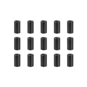 15 Pcs Standoff Spacer, Aluminum Round Straight Spacer (Black, M3, 10mm)