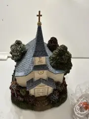 Hawthorne Village Thomas Kinkade Spring Hometown Chapel, COA, LNIB