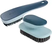 GANAZONO 2Pcs Laundry Brush Durable Cleaning Brush for Household Use for Shoes and Clothes Design for Home Kitchen and Travel Cleaning Tasks