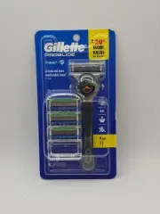 NIB Gillette ProGlide Razor for Men Handle 4 Blade Refills, Comfortable Shave