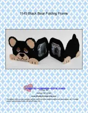 Black Bear Folding Frame-Plastic Canvas Pattern or Kit