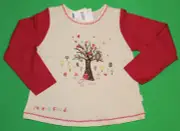 3 3t NWT Pumpkin Patch WOODLAND WONDERLAND White Pink Owl Tree SHIRT Top Girls
