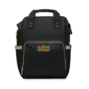 Copy of Multifunctional Diaper Backpack | Black Color | I love hunza