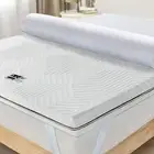 3" Mattress Topper Fusion Memory Foam Bamboo Charcoal Infused Washable Cover New