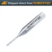 POWERTEC Up Cut Spiral 1/16" Router Bit, 1/4" Shank Tungsten Carbide Router Bit