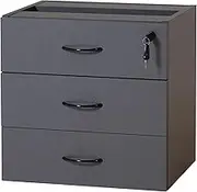 Rapidline 3 Drawers Fixed Pedestal, Ironstone