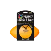 Squeak & Glow Football Dog Toy By Spunky Pup - Large - New, With Tags