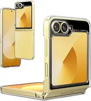 [Foluu] Case for Samsung Galaxy Z Flip 6 2024, Galaxy Z Flip 6 5G Case Hard PC Back Bumper Shockproof Scratch-Resistant for Samsung Galaxy Z Flip6 2024 (Crystal Clear)