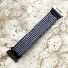 Midnight Blue Sports Hook and Loop Adjustable Nylon Band Strap for Fitbit Ionic