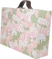 [Yardenfun] Flamingo Suitcase Cosmetic Cases for Traveling Portable Wash Bag Travel Storage Bag Makeup Carrying Case Boxes Storage Unit Makeup Container Bins Suitcase Sky-blue Cardboard