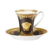 Versace BAROQUE espresso cup MEDUSA Nero SET LUXURY GIFT Rosenthal SALE