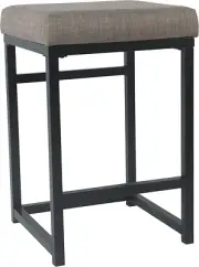 Home Decor | Modern 24-Inch Counter Stool | Backless Metal Frame Bar Stools Coun