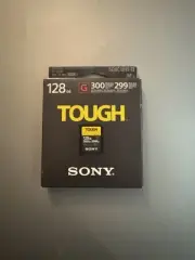 Sony 128GB SD Card R300/W299 W/Sony SDXC UHS-II Reader Writer SF-G128T Tough 4K