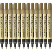 NEW 12x Artline 900XF Paint Marker Bullet Tip Nib 2.3mm Metallic Gold Box
