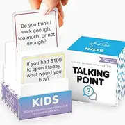 200 Kids Conversation Cards - Help Children Put Down Tablets and Phones - Enjoy Talking and Listening - Great for Car Rides and Family Dinners - A New Way for Kids to Express Themselves
